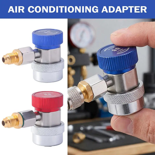R134A Quick-connect Air Conditioning Refrigerant Charging Adapter, Compatible For Various Auto Air Conditioning Systems Peaceful Pleasures Health and Wellness