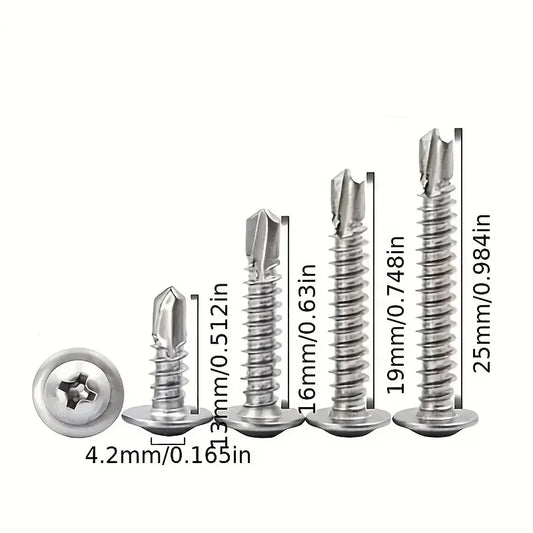 Round Head Middle Self Tapping Screws Cross Plate Pad Warsaw Drill Peaceful Pleasures Health and Wellness