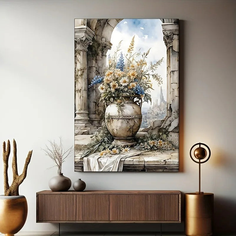 Floral Canvas Art Print | Botanical Wall Decor for Home Canvas Wall Art Peaceful Pleasures Health and Wellness