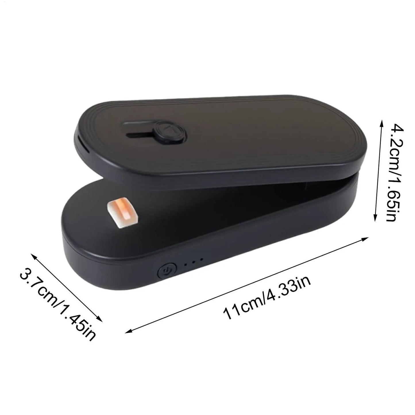 Bag Sealer And Cutter Rechargeable Food Saver Kitchen Gadgets Snack Bag Sealer With Cutter And Magnet For Home Pantry Travel Peaceful Pleasures Health and Wellness