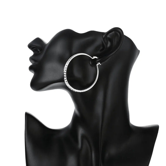 3CM Circle Hoop Earrings for Women – Trendy Fashion Jewelry Hoop Earrings Peaceful Pleasures Health and Wellness Default Title