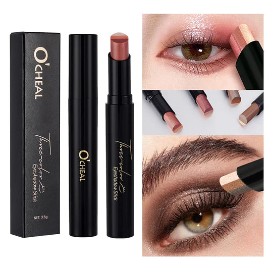 O'Cheal 3-Color Glitter Eye Shadow Stick – Waterproof & Long-Lasting Eye Shadow Stick Oasis Select