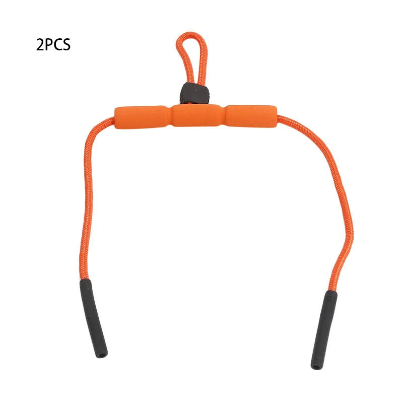 Adjustable Floating Glasses Strap Anti-Slip Glasse Retainer for Swimming Diving Water Sports Sunglasses Holder Lanyard Accessory Peaceful Pleasures Health and Wellness Orange 2Pcs