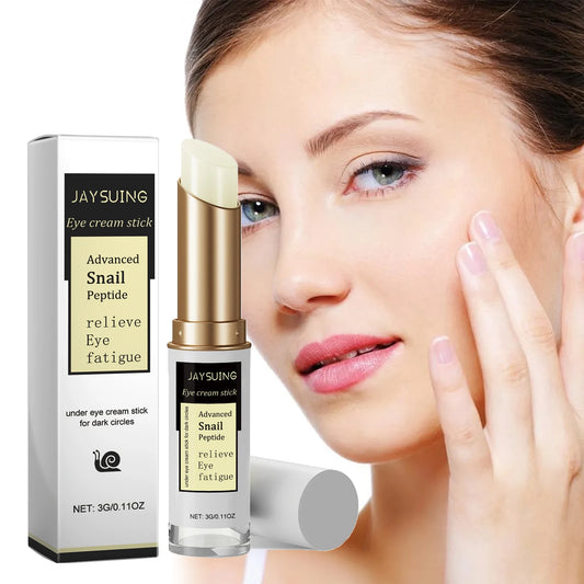 Snail Eye Cream Stick Anti-Puffiness Wrinkle Removal Fade Dark Circle Fine Lines Repair Moisturizing Firming Lightening Eye Care Peaceful Pleasures Health and Wellness