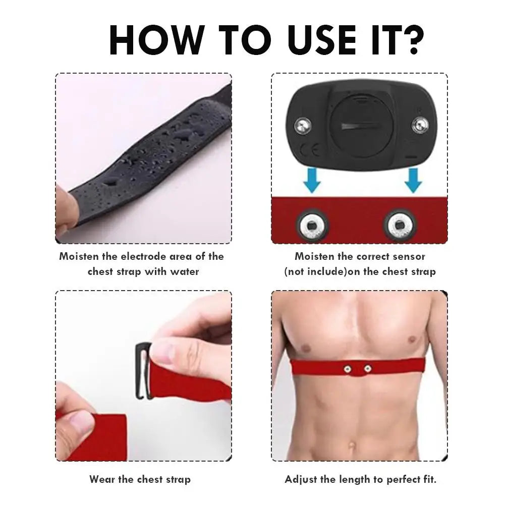 Heart Rate Monitor Chest Strap – Polar H7 H9 H10 Garmin Wahoo