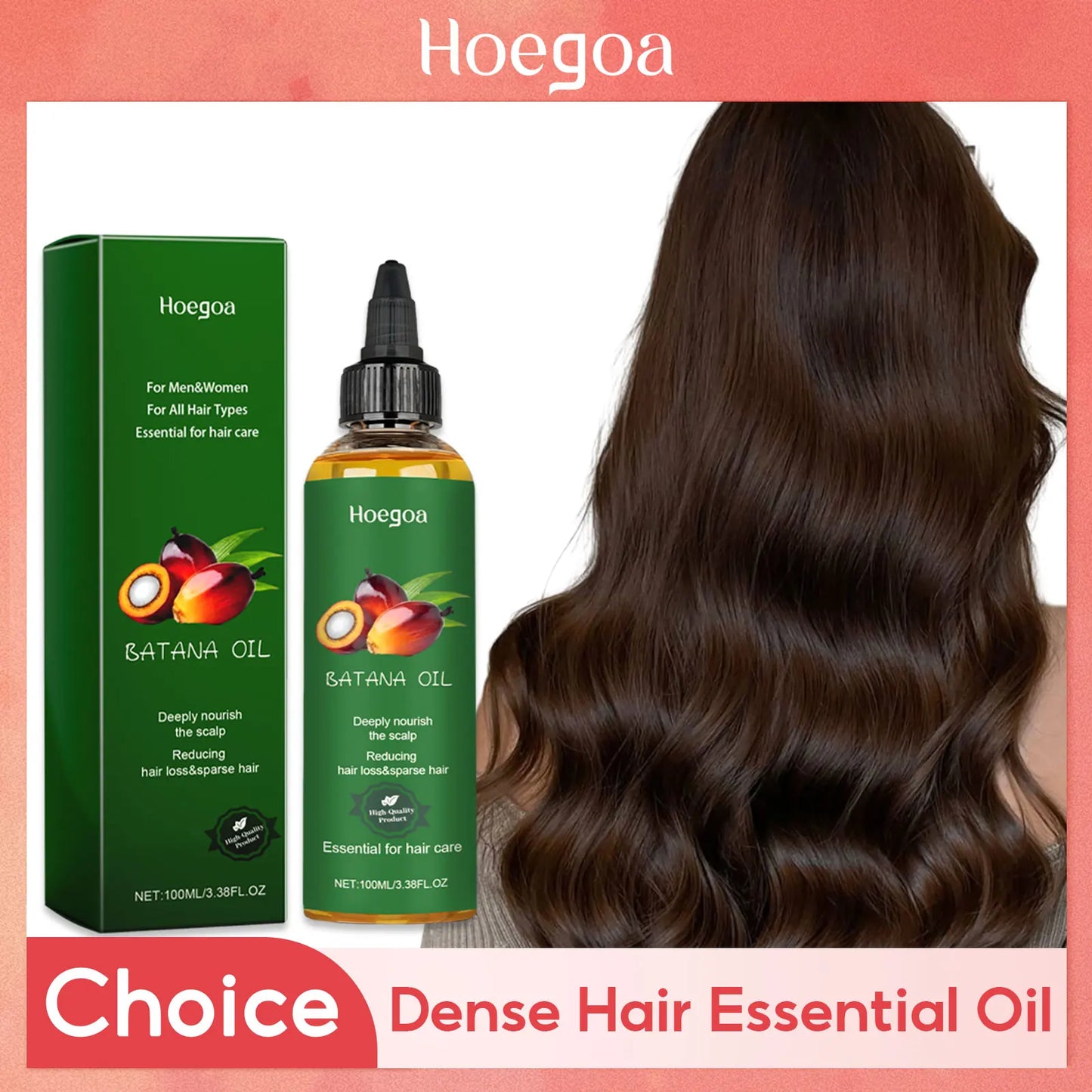 HOEGOA Batana Hair Oil – Strengthen, Thicken & Smooth 100ml