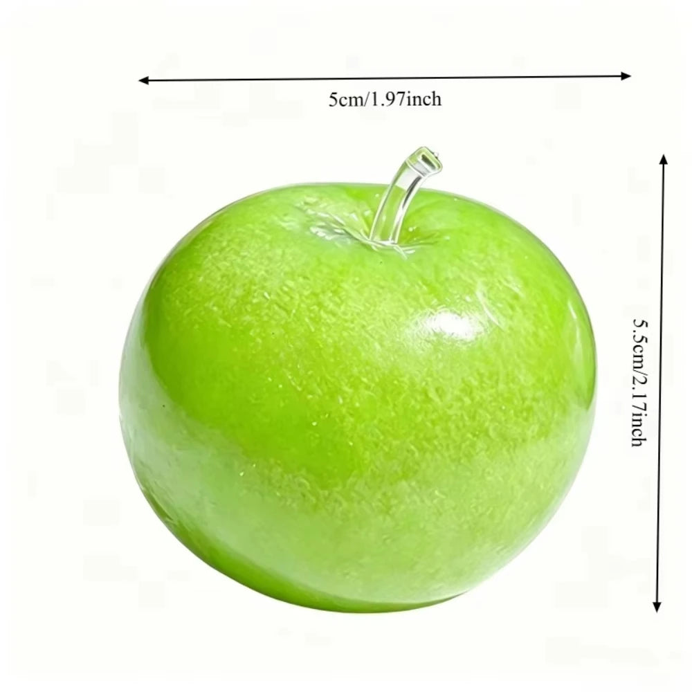 Green Apple Slushie Squishy Fidget Toy Crunchy Moldable Non-Bounce Sensory ADHD Stress Reliever Medium Grip Strength Slow Rising Peaceful Pleasures Health and Wellness