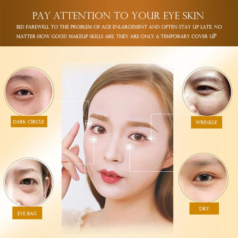 BIOAOUA Gold Collagen Eye Masks 50 Pairs – Anti-Aging Patches