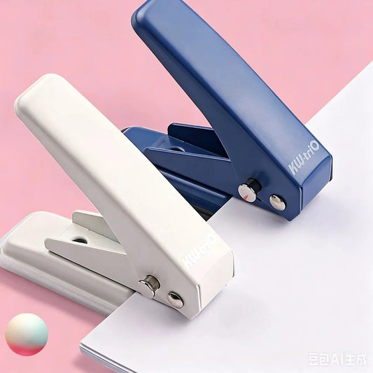Single Hole Multifunctional Punching Machine Student Stationery Peaceful Pleasures Health and Wellness