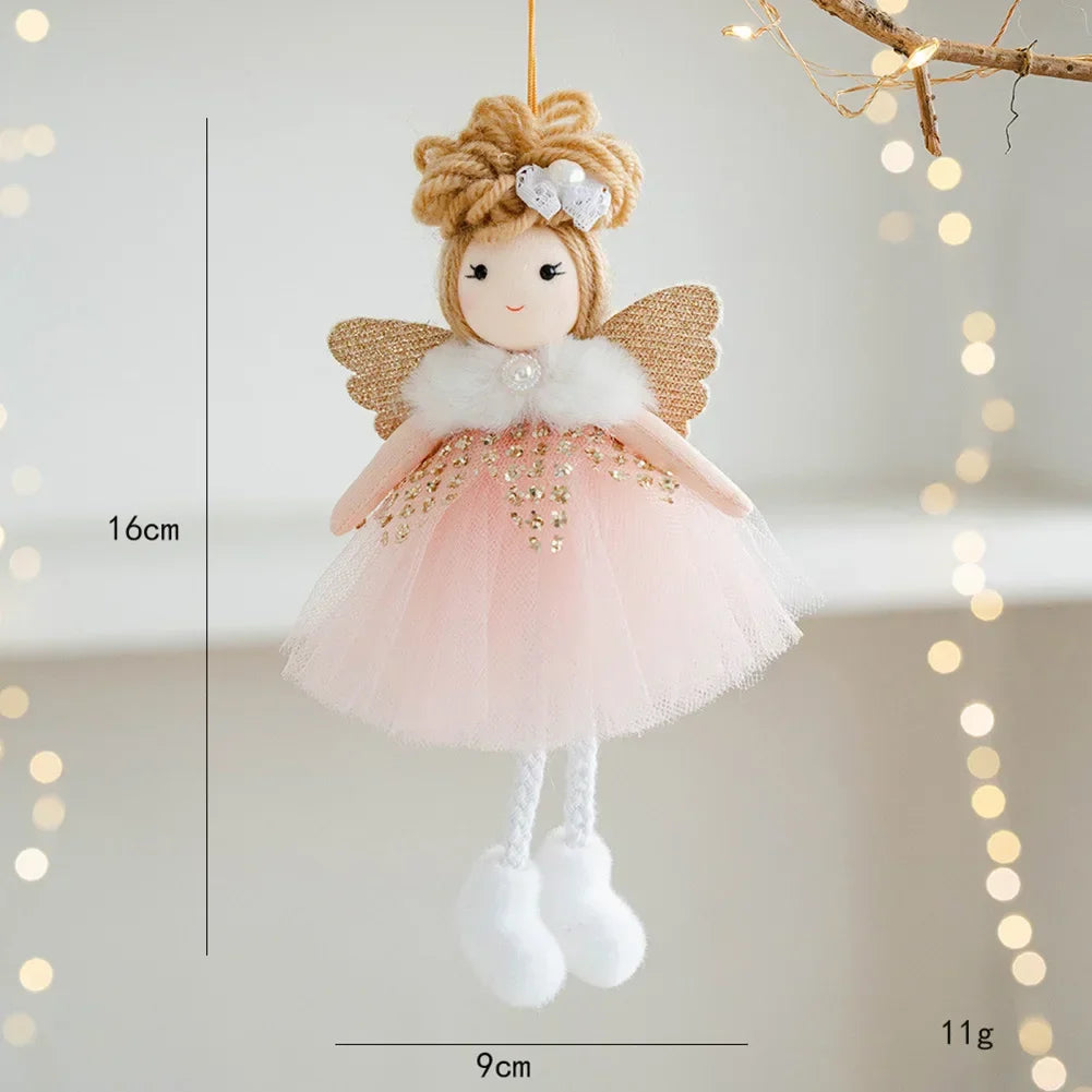Christmas Angel Doll Pendant | Plush Hanging Tree Ornament