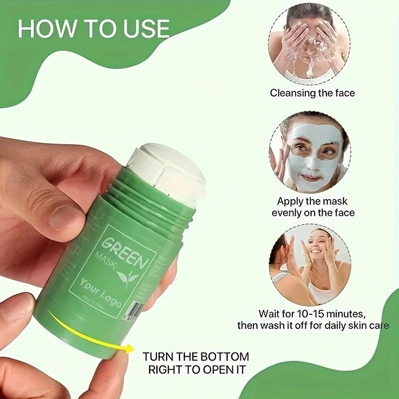 MELAO Green Tea Detox Clay Mask Stick – Purifying Mud Mask