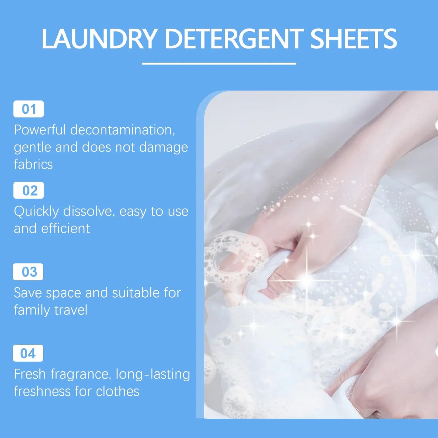 Jaysuing Laundry Detergent Sheets 30pc – Stain & Odor Remover