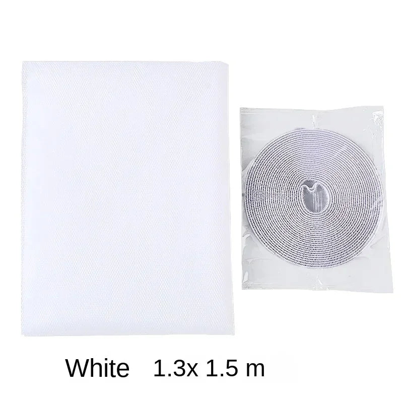 New Self-adhesive Anti-mosquito Screen DIY Anti-mosquito Screen Nets for Windows Anti-mosquito Window Screens Peaceful Pleasures Health and Wellness White