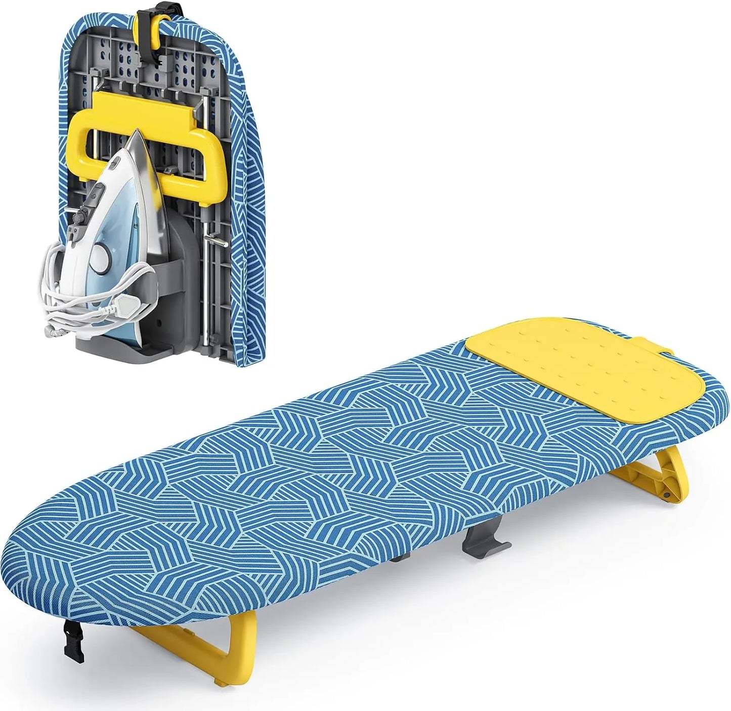 Compact Foldable Ironing Board with Iron Holder – Portable for Travel & Dorm Peaceful Pleasures Health and Wellness United States