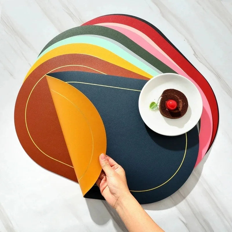 Leather Placemats – Heat Resistant, Waterproof & Non-Slip Mats
