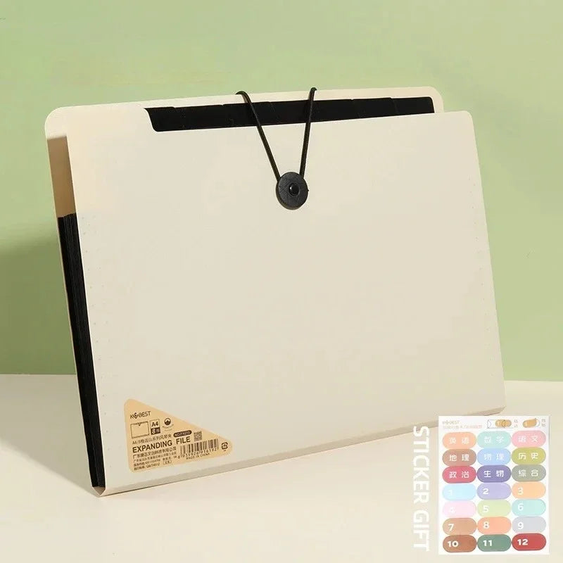 5-Layer A4 File Folder Storage Bag | Desk Organizer
