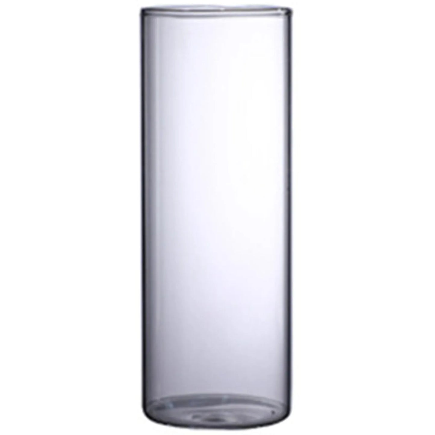 Hydroponic Flower Vase Modern Small Cylinder Flower Centerpiece Vases for Home Office Wedding Table Peaceful Pleasures Health and Wellness 6.5x18cm