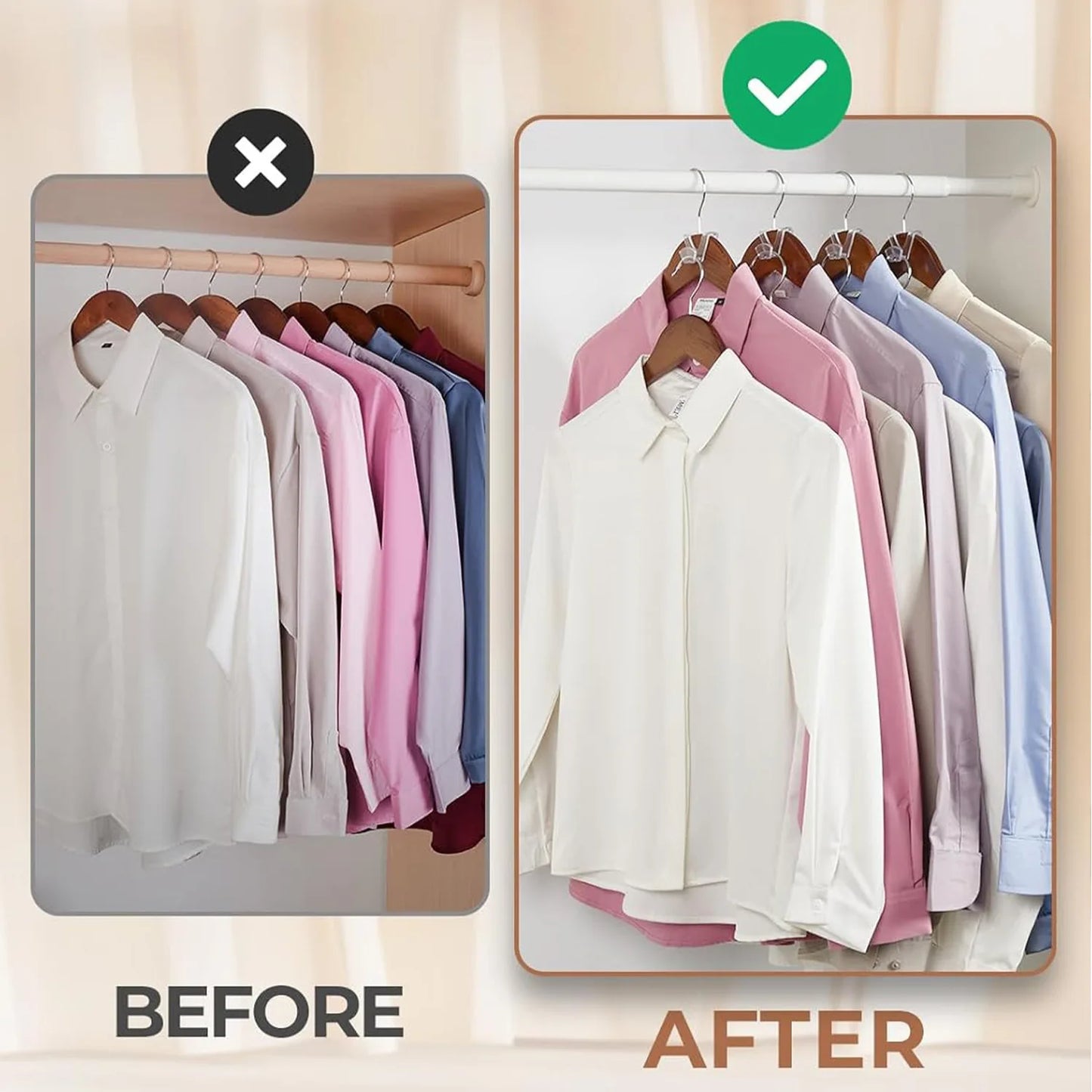 20-Pack Hanger Connectors | Space Saving Closet Organizer