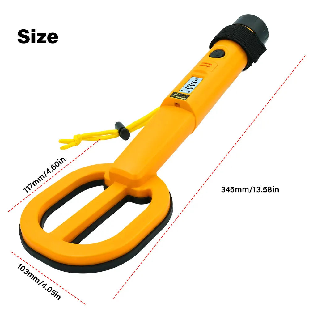 Underwater Metal Locator Sound Vibration Reminder Handheld Portable Underwater Metal Detector High Sensitivity for Lake Seabed Peaceful Pleasures Health and Wellness TC-130-YELLOW