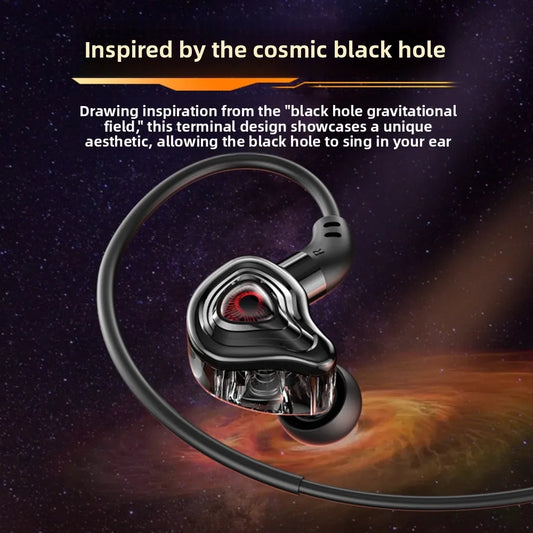 Music Earphones Dual Mic Wired Earphone in-Ear 3.5mm/Type C Wired Headset HiFi Stereo Universal Earpiece Headset Listen To Music Peaceful Pleasures Health and Wellness