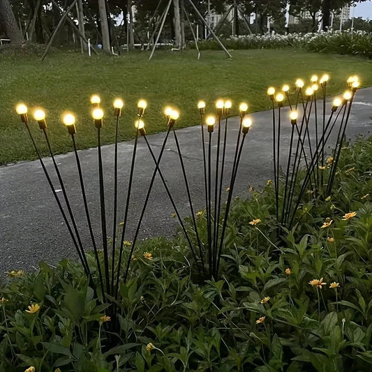 Solar Firefly Garden Lights – 6/8 LED Waterproof Pathway Lamps Solar Garden Lights Peaceful Pleasures Health and Wellness