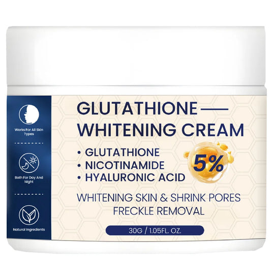 Whitening Face Cream, Reduce Dark Spots, Sun Spots, Melanin, With Collagen, Glutathione, Even Skin Tone For All Skin Types Peaceful Pleasures Health and Wellness 30gx1 piece