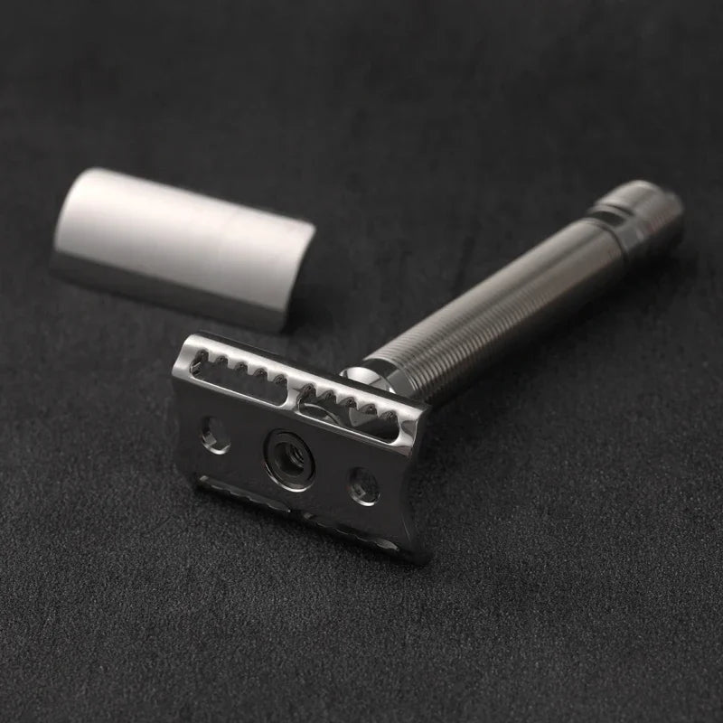2026 Yaqi Lightweight Floating Stainless Steel Safety Razor 0.75mm Blade Gap for Smooth Shaving Peaceful Pleasures Health and Wellness
