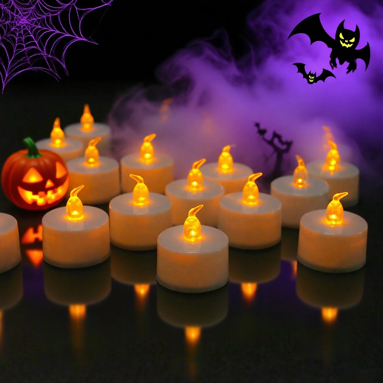 LED Tea Lights Candles Realistic Flickering Battery Operated Tealights Long Lasting Electric Candles for Christmas Wedding Decor Peaceful Pleasures Health and Wellness