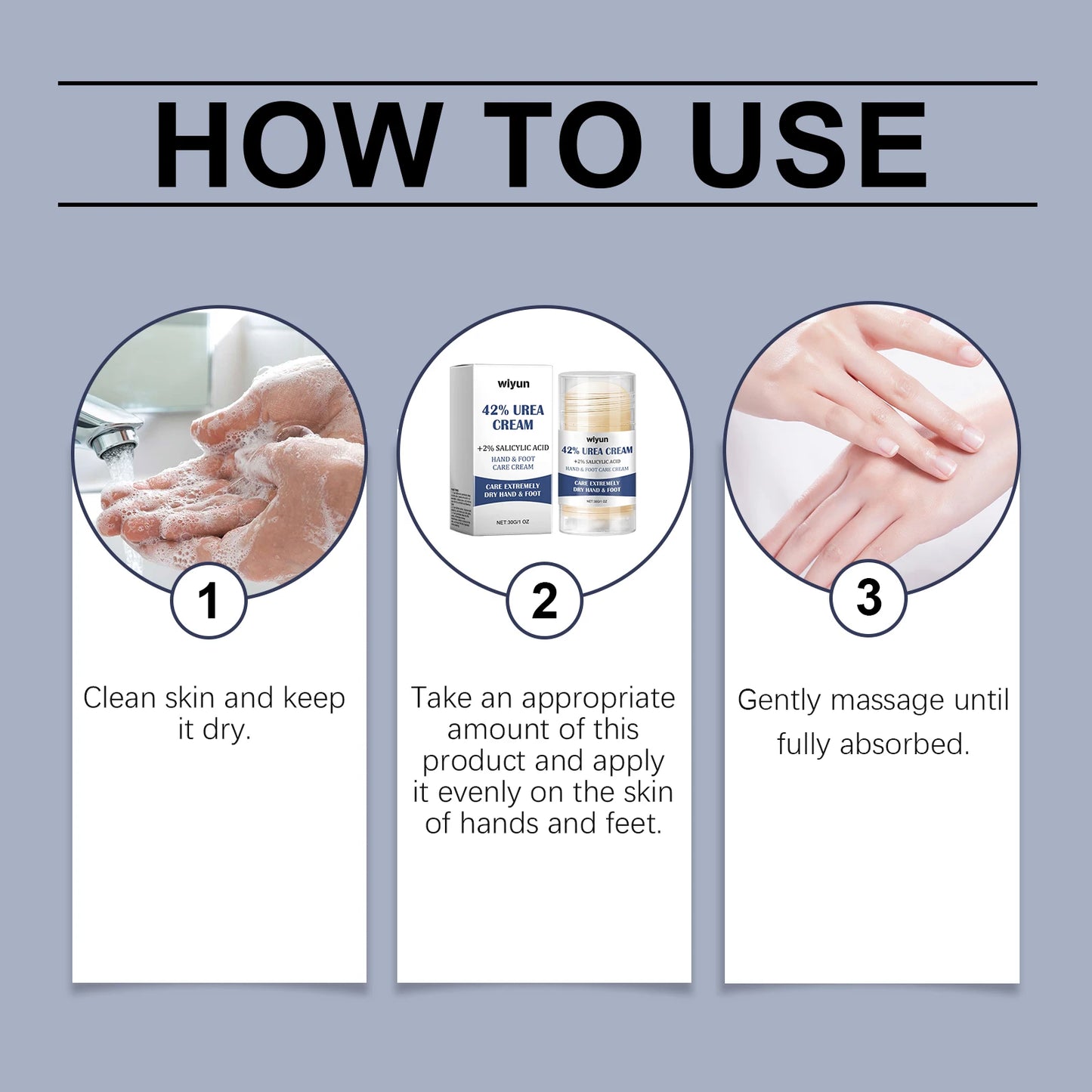 WIYUN 42% Urea Foot & Hand Cream Stick | Cracked Heel Repair