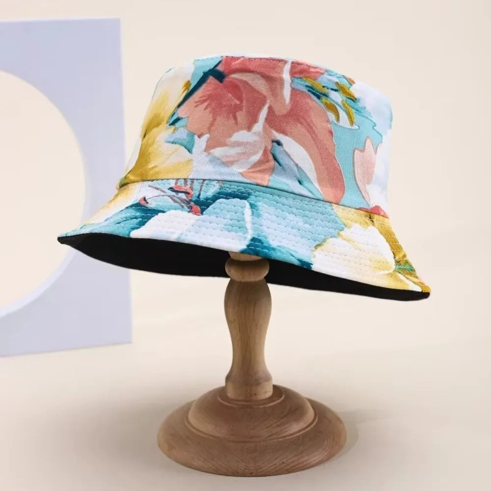 Reversible Printed Bucket Hat – Unisex Beach Sun Hat