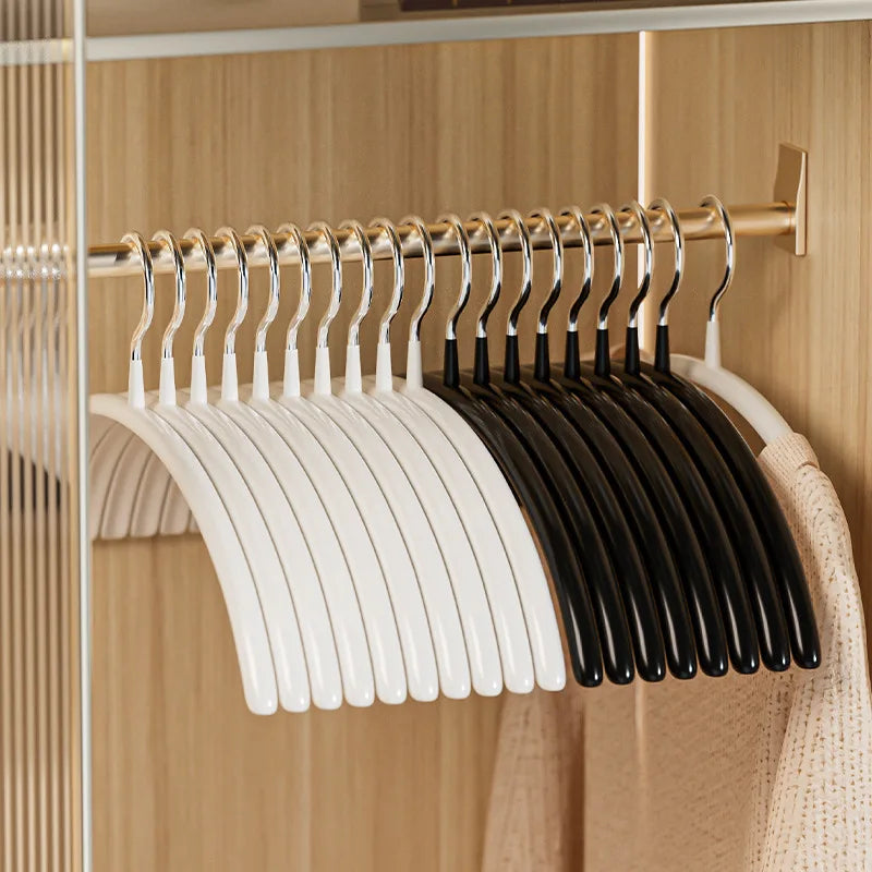 10-Pack Non-Slip Metal Clothes Hangers | Space-Saving Closet