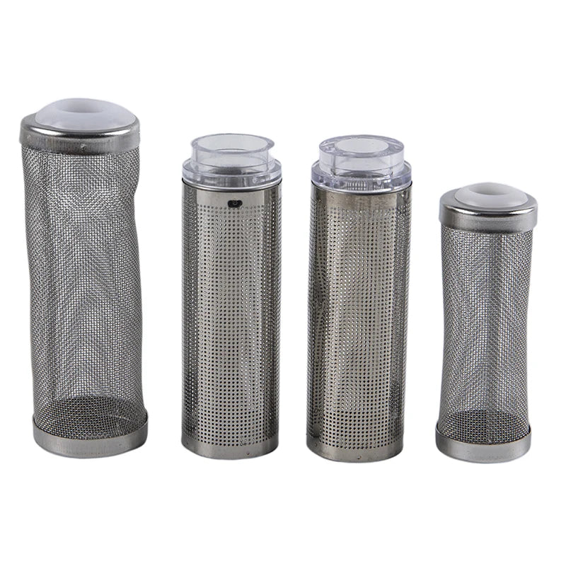 Aquarium Inflow Inlet Filter Stainless Basket Mesh Net Filter Guard Fish Tank Filter Accesories Intake Strainer Pre-Filter Cover Peaceful Pleasures Health and Wellness