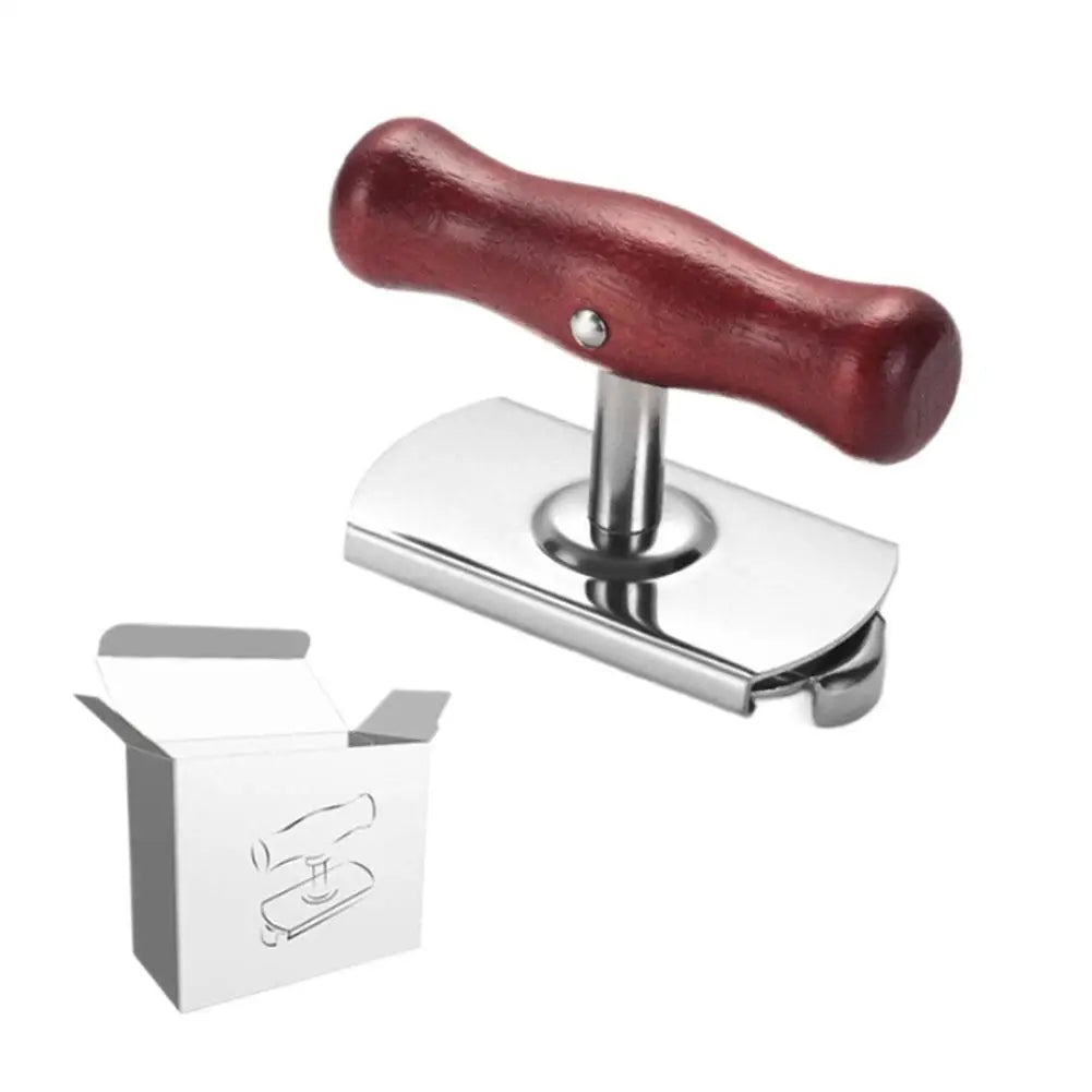 Universal Adjustable Jar Opener – Stainless Steel & Wood Handle