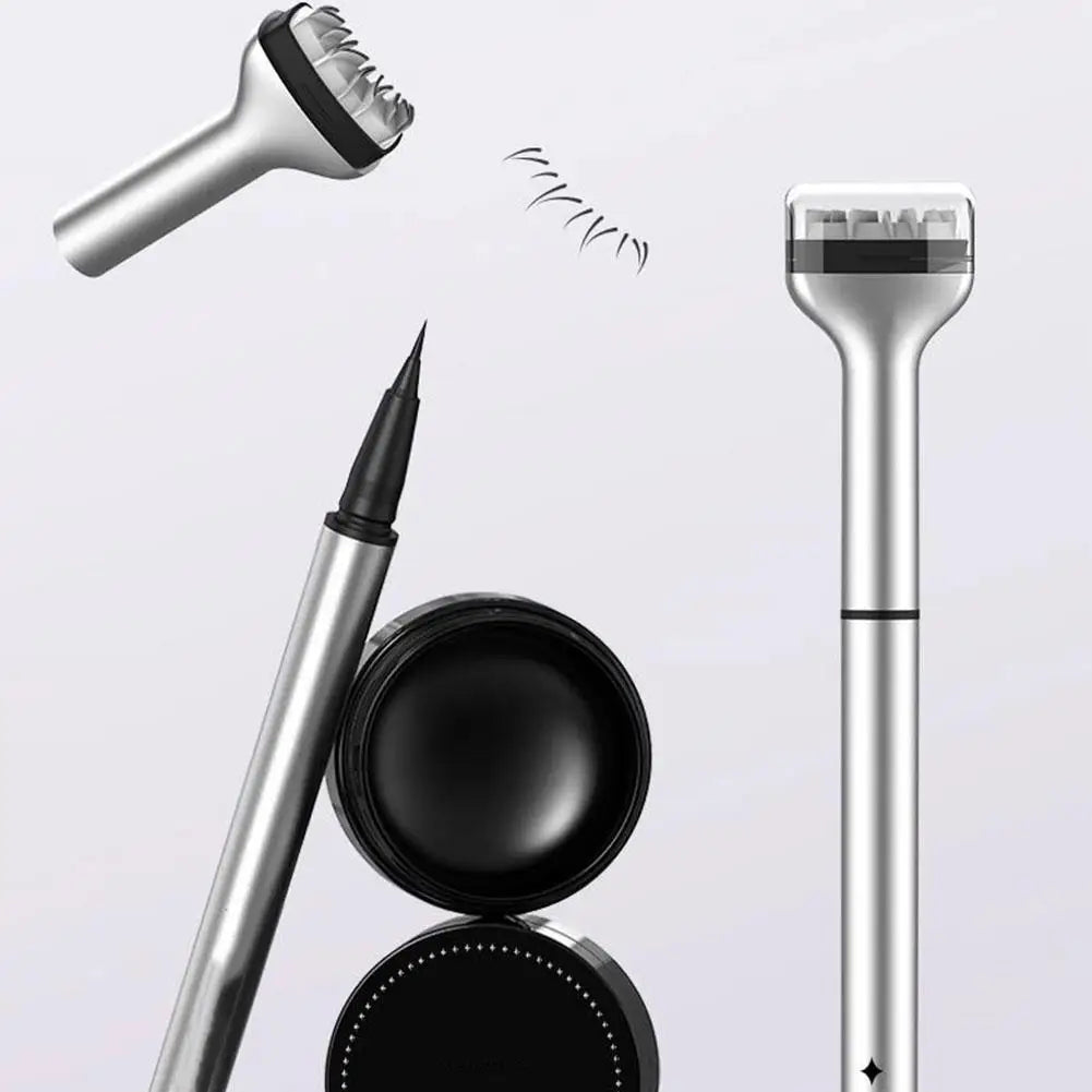 1 Set Eyelash Seal DIY Lower Lash Extension Stamps For Beginner Convenient Natural Simulation Mascara Stick Silicone Makeup Tool Peaceful Pleasures Health and Wellness