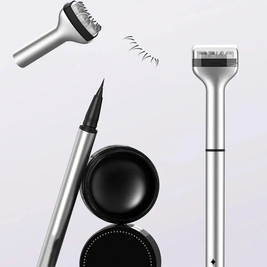 1 Set Eyelash Seal DIY Lower Lash Extension Stamps For Beginner Convenient Natural Simulation Mascara Stick Silicone Makeup Tool Peaceful Pleasures Health and Wellness