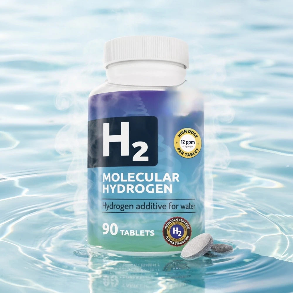 Molecular Hydrogen Tablets 12ppm H2 + Magnesium | 90 Servings