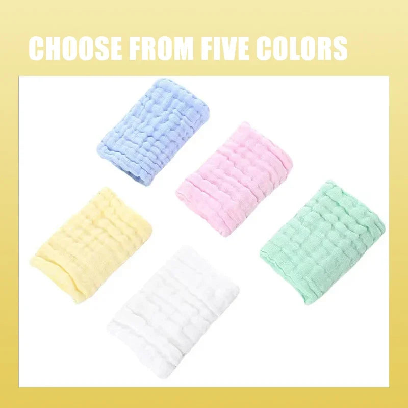 5-Pack Baby Muslin Washcloths & Burp Cloths | Soft Cotton