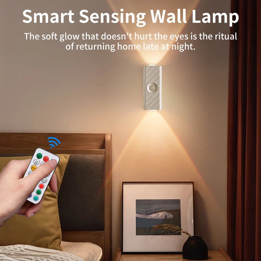 RGB Motion Sensor LED Wall Light – Rechargeable Magnetic Spotlight