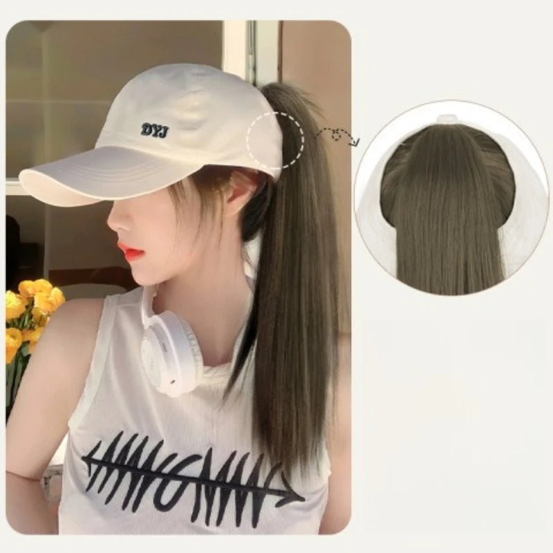 Women's Open-Top Ponytail Baseball Cap | Sun Protection