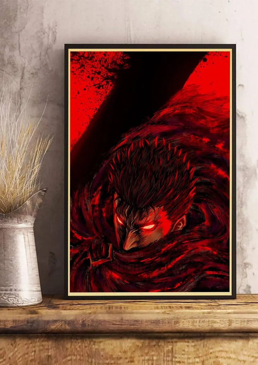 Berserk Anime Canvas Wall Art Retro Poster | Home Décor