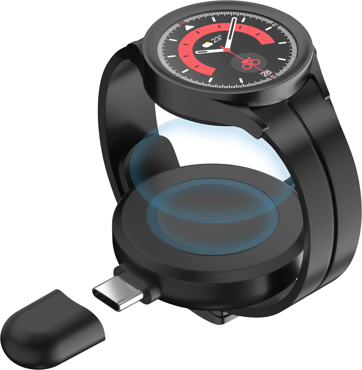 USB-C Magnetic Wireless Charger for Samsung Galaxy Watch 6 5 4 3 Peaceful Pleasures Health and Wellness