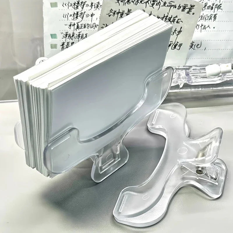 Frosted Transparent Book Page Holder Clip | Kawaii Desk Accessory