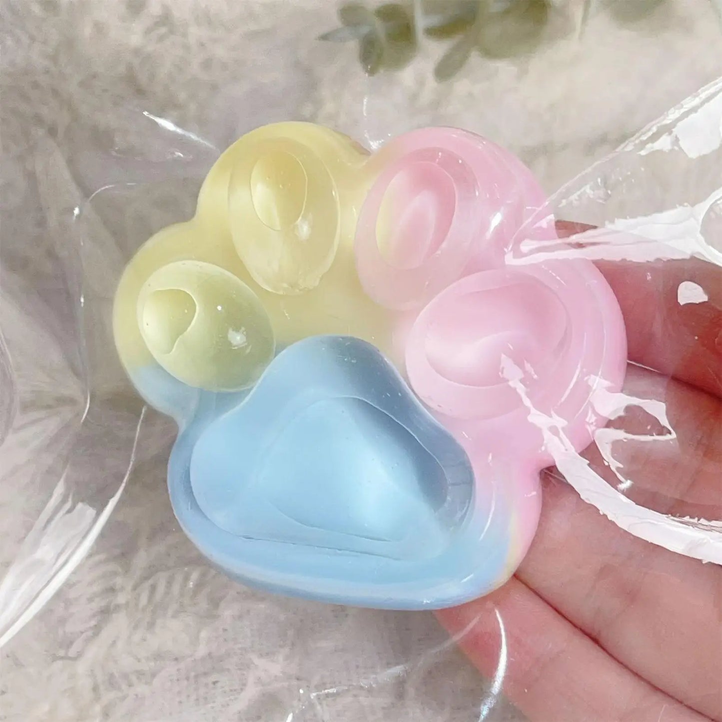 Soft Cat Paw Squeeze Fidget Toy | Slow Rebound Silicone