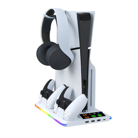 PS5 Cooling Stand with Controller Charger & USB Hub | PS5 Pro Slim PS5 Cooling Stand Oasis Select Default Title