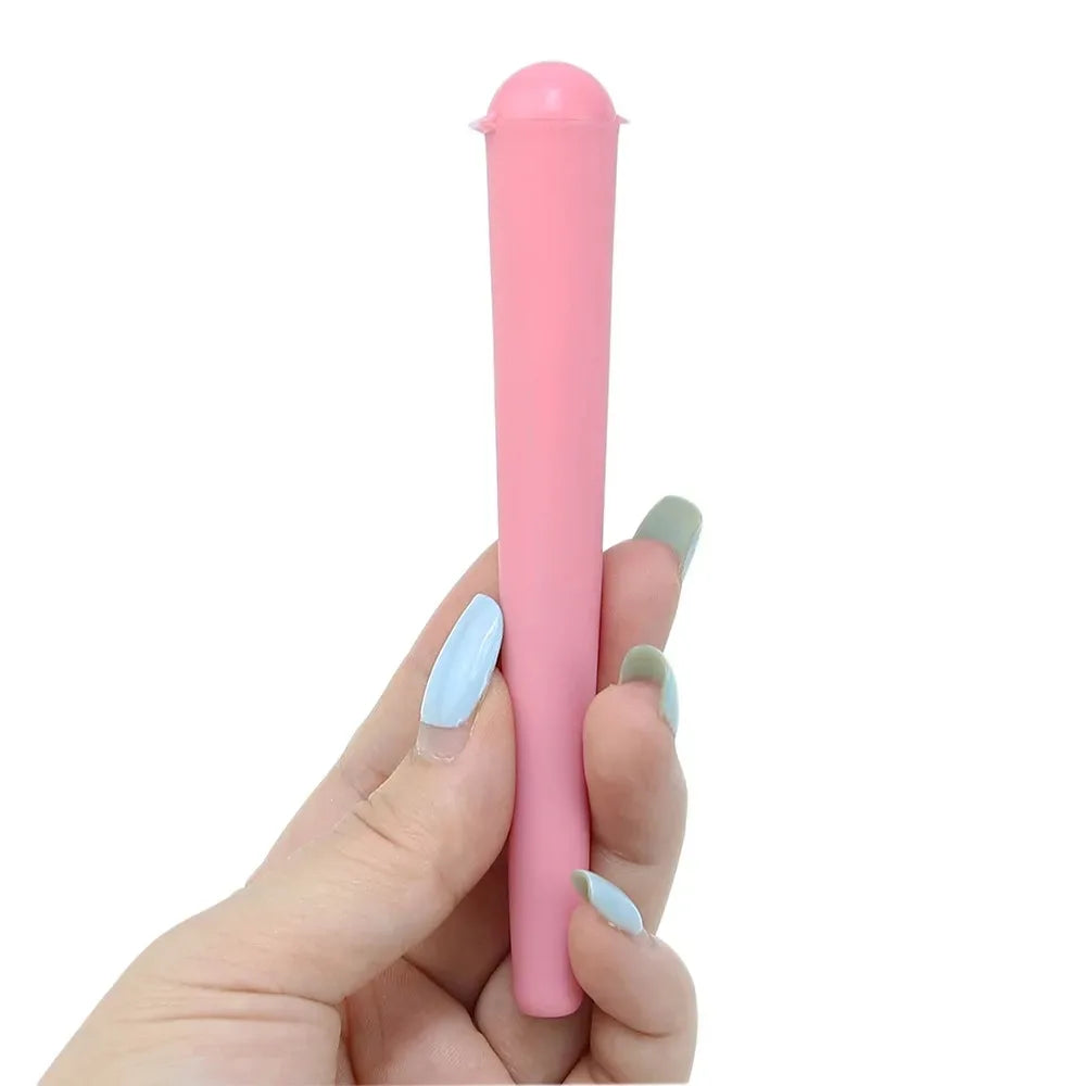 10Pcs/Lot 115mm KING SIZE Pill Box Plastic Tubes Storage Holder 118mm Cig Paper Sealed Container Accessories Peaceful Pleasures Health and Wellness 10pcs pink