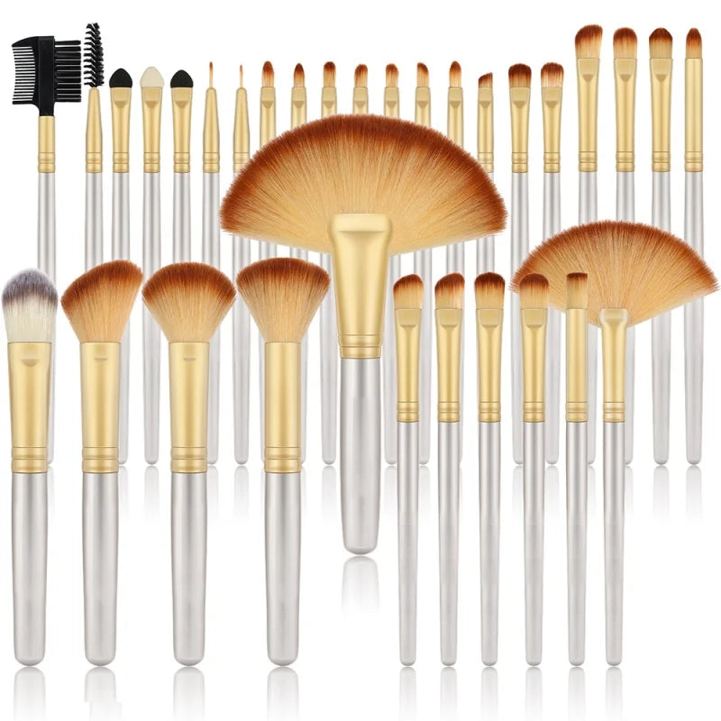 RUNTOIN 32-Piece Professional Makeup Brush Set – Face & Eye