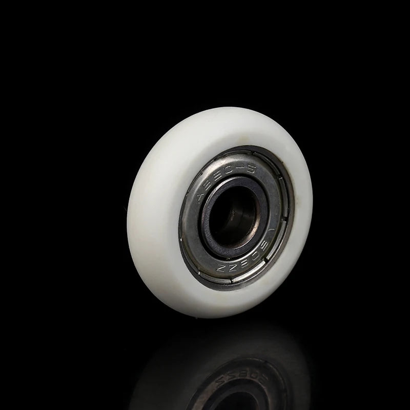 1Pc Hardware 608 ZZ 8*30*8.5mm POM Nylon Round Type Roller Wheel POM Wrapped 608ZZ Bearing Pulley Plastic Wheel Peaceful Pleasures Health and Wellness