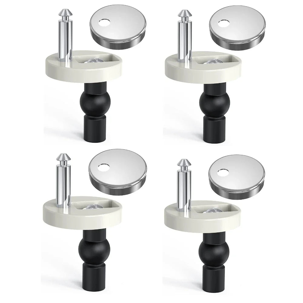Toilet Seat Bolts & Screws Quick Release Top Hinge Fixings Expanding Rubber Top Nut Screws Universal Toilet Seat Replacement Kit Peaceful Pleasures Health and Wellness A 4Pcs
