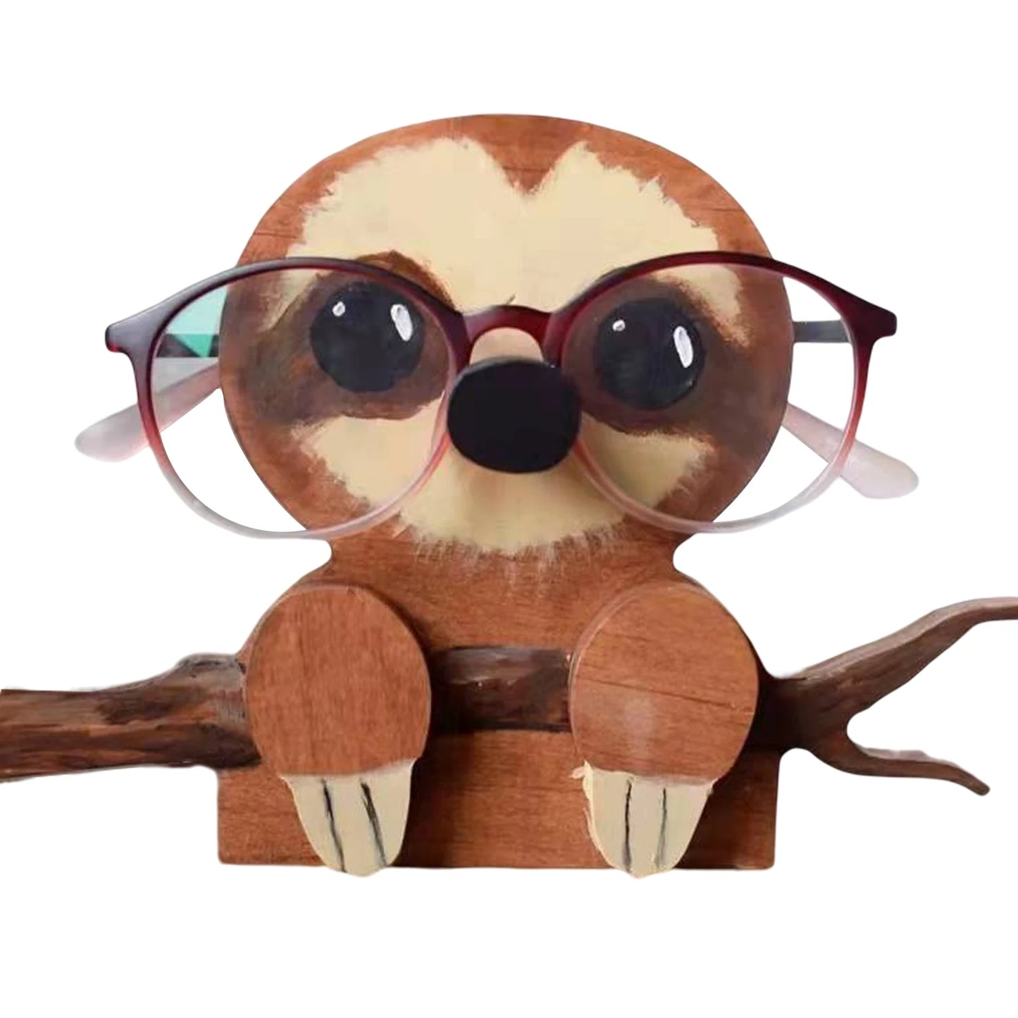 Animal Glasses Stand Holder Creative Puppy Dog Pet Shape Glasses Rack For Christmas Gift Wooden Home Office Desk Decor Peaceful Pleasures Health and Wellness Style 2