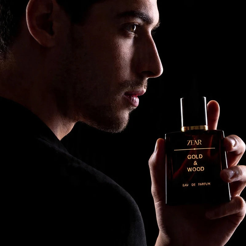 Men's Sandalwood Cedarwood Amber EDT Spray – 50ml Alcohol-Free